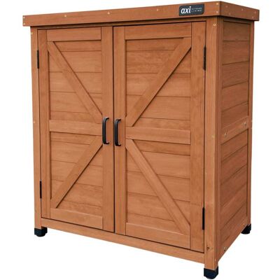 AXI Felix Gartenschrank aus Holz in Kaffeebraun Geräteschrank / AXI Felix Gartenschrank aus Holz in Kaffeebraun Geräteschrank /