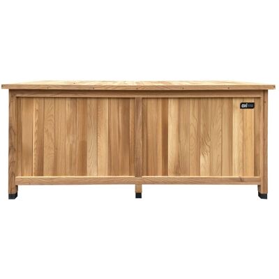 Axi Cofre de jardín m de madera marrón - cofre para cojines de exterior Axi Cofre de jardín m de madera marrón - cofre para cojines de exterior