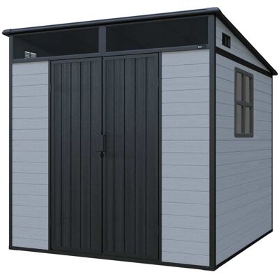 Axi Caseta de jardín de silicona, 94,5 x 215 x 206 x 204 cm / 4,4 m², gris Axi Caseta de jardín de silicona, 94,5 x 215 x 206 x 204 cm / 4,4 m², gris