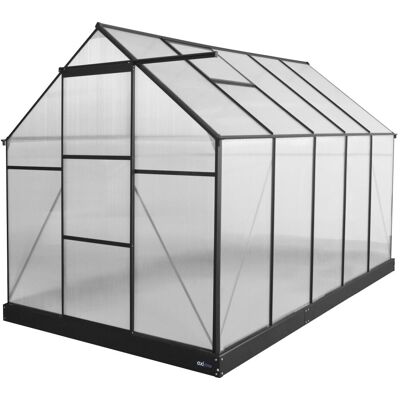 Axi Invernadero de jardín - negro - aluminio - 310 x 190 x 207 cm Axi Invernadero de jardín - negro - aluminio - 310 x 190 x 207 cm