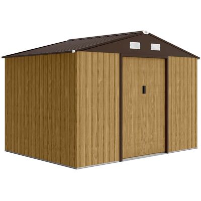 Outsunny Caseta de jardín 277x195x192 cm marrón Outsunny Caseta de jardín 277x195x192 cm marrón