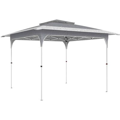 Outsunny Carpa plegable 352x352x278 cm gris oscuro Outsunny Carpa plegable 352x352x278 cm gris oscuro