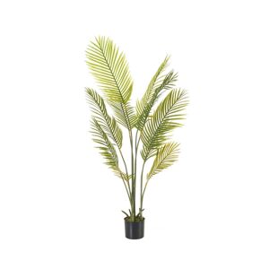 Unimasa Planta artificial palmera con maceta verde de plástico PE de 160 cm