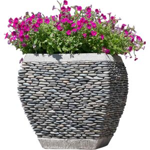 Wanda Collection Maceta tiesto jardinera moldeada piedra 50 cm jardín zen