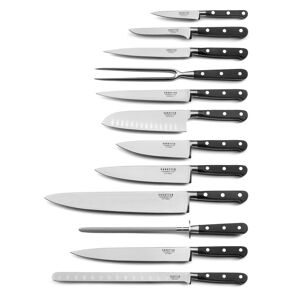 Sabatier Trompette Juego de 12 cuchillos de cocina  negro