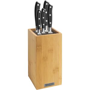 Sabatier Trompette Bloque de 5 cuchillos madera madera claro