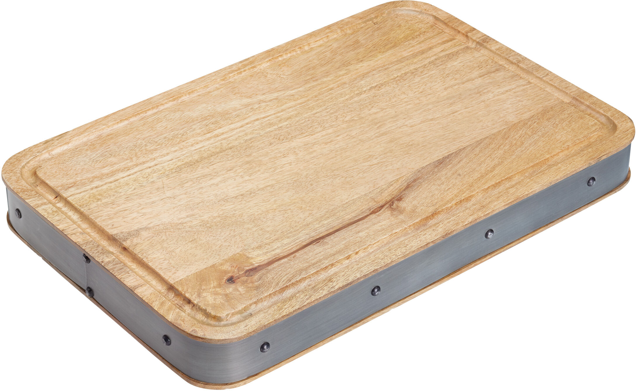 KitchenCraft Tabla de cortar de madera de mango de madera