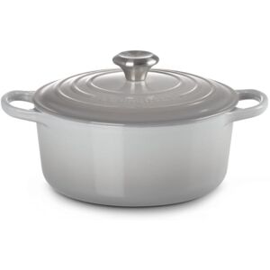 Le Creuset Cocotte redonda de hierro fundido misty grey 24cm