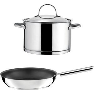 Cuisinox Batería de cocina 3 piezas : 1 cacerola ø 24 cm, 1 sartén ø 28 cm ant