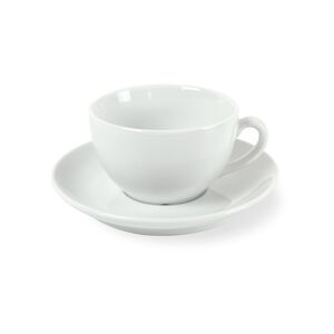 Medard de Noblat Taza té con platito (x6) porcelena blanco
