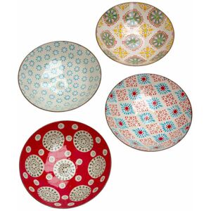 Set de 4 Platos Hondo en Cerámica Chehoma - Multicolor Set de 4 Platos Hondo en Cerámica Chehoma - Multicolor