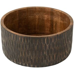 J-line Cuenco madera mango marrón/negro extra 30x30 cm J-line Cuenco madera mango marrón/negro extra 30x30 cm