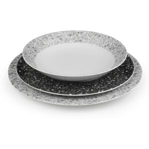 Medard de Noblat Vajilla de 18 piezas Porcelena Gris Medard de Noblat Vajilla de 18 piezas Porcelena Gris