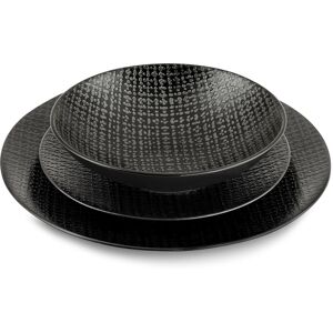 Medard de Noblat Vajilla de 18 piezas Negro Medard de Noblat Vajilla de 18 piezas Negro