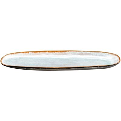 Medard de Noblat Fuente oval grande (x2) gres azul claro Medard de Noblat Fuente oval grande (x2) gres azul claro