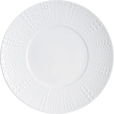 Medard de Noblat Plato de presentación (x3) porcelana de limoges blanco Medard de Noblat Plato de presentación (x3) porcelana de limoges blanco