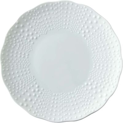 Conjunto de Platos de Presentación de Porcelana Blanca Médard de Noblat Conjunto de Platos de Presentación de Porcelana Blanca Médard de Noblat