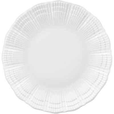 Platos de postre de porcelana blanca Medard de Noblat - Inspirados en el océano, 6 unidades Platos de postre de porcelana blanca Medard de Noblat - Inspirados en el océano, 6 unidades