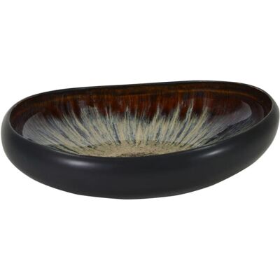 Sibo Homeconcept Plato de sopa 21 cm (juego de 6) gres natural negro/verde Sibo Homeconcept Plato de sopa 21 cm (juego de 6) gres natural negro/verde