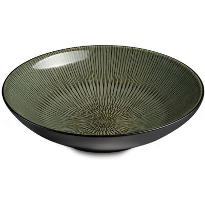 Medard de Noblat Plato de ensalada & pasta 19 cm (juego de 6) gres verde Medard de Noblat Plato de ensalada & pasta 19 cm (juego de 6) gres verde