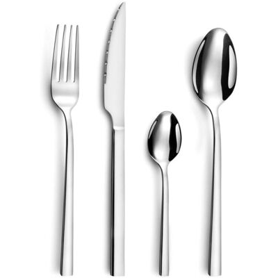 Amefa Escade - Juego de cubiertos 24 piezas con cuchillos de bistec Amefa Escade - Juego de cubiertos 24 piezas con cuchillos de bistec