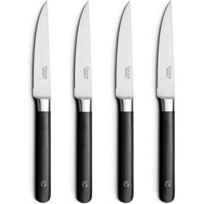 Amefa Estuche 4 cuchillos de steak acero inoxydable negro Amefa Estuche 4 cuchillos de steak acero inoxydable negro