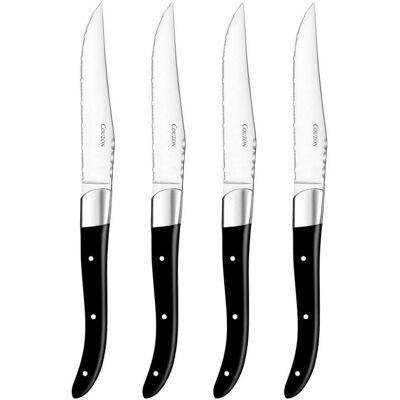 Amefa 4 cuchillos para carne negros Amefa 4 cuchillos para carne negros