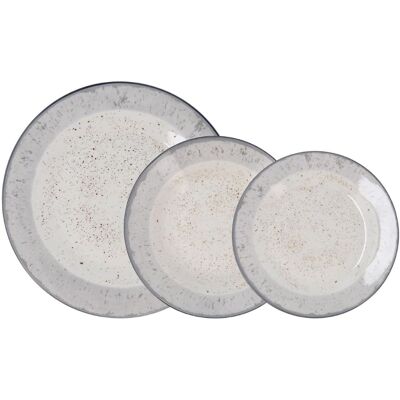 Quid Vajilla porcelana blanca 18 piezas Quid Vajilla porcelana blanca 18 piezas