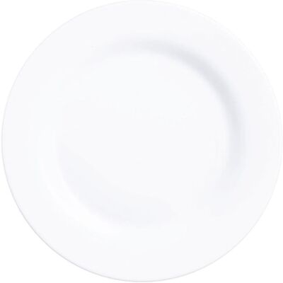 Arcoroc Set 6 platos llanos vidrio blanco 24 cm Arcoroc Set 6 platos llanos vidrio blanco 24 cm