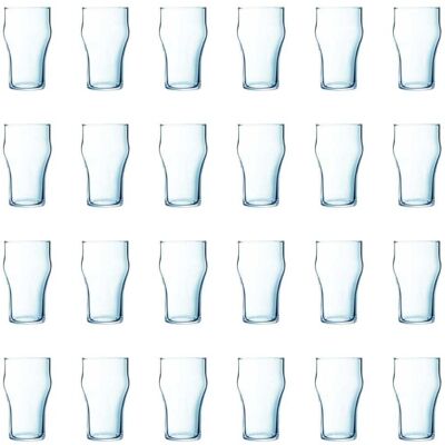 Arcoroc Juego de 24 vasos cerveza vidrio templado 34 cl Arcoroc Juego de 24 vasos cerveza vidrio templado 34 cl