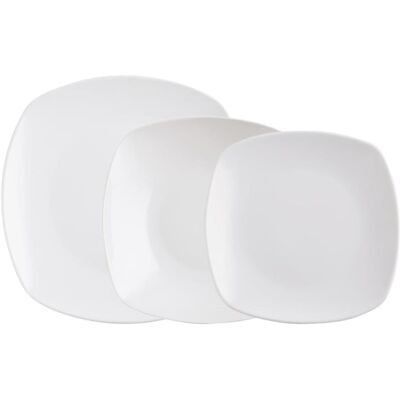 Quid Vajilla 12 piezas porcelana blanca Quid Vajilla 12 piezas porcelana blanca