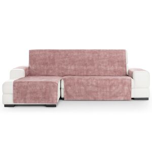 Vipalia Cubre sofá chaise longue izquierdo aterciopelado rosa 250-300 cm