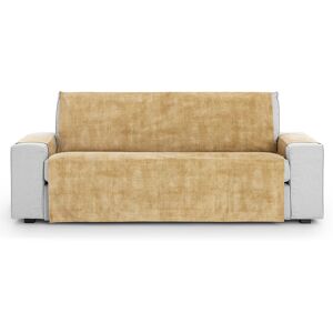 Vipalia Funda cubre sofá aterciopelado antimanchas ocre 210-250 cm