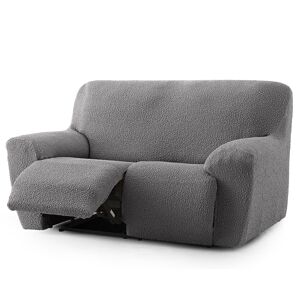 Eiffel Textile Funda Sofá Relax Bielastica Adaptable 2 Plazas (150-200 cm) Gris Osc