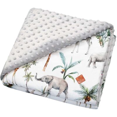 Sevira Kids Manta reversible de minky safari Sevira Kids Manta reversible de minky safari