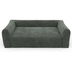 Beau Rivage Cama para perro de pana verde talla s - 60 x 45 x 17 cm