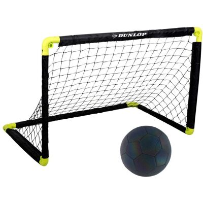 Dunlop Portería de fútbol amarillo h44xb44xl50cm Dunlop Portería de fútbol amarillo h44xb44xl50cm