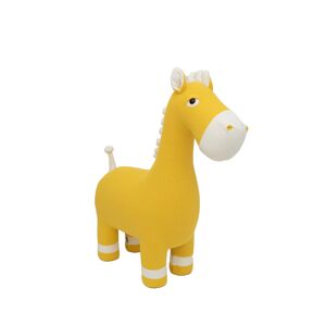 Crochetts Peluche caballo maxi de algodón 100% amarillo 94X33X90 cm