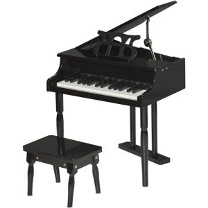 Homcom Piano de cola infantil color negro 52 x 50 x 49 cm