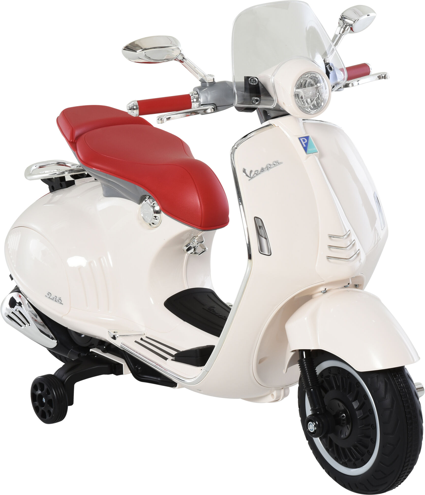 Homcom Moto eléctrica 108 x 49 x 75 cm color blanco