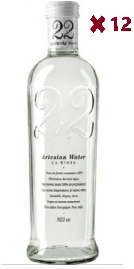 Mineraqua 22 Artesian Water con Gas 822 ml Caja 12