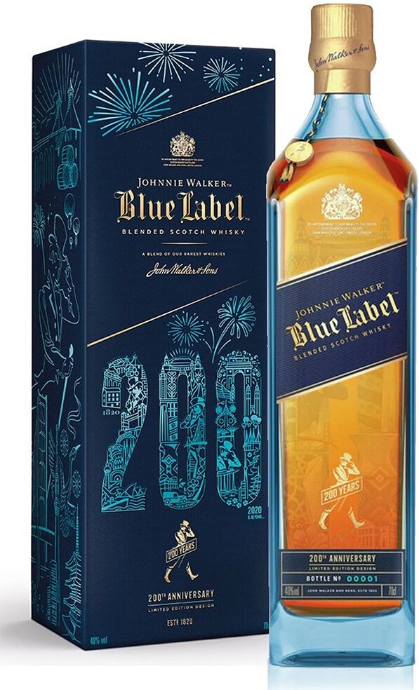 John Walker & Sons Johnnie Walker Blue 200 Anniversary 70cl. John Walker & Sons Johnnie Walker Blue 200 Anniversary 70cl.