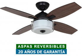Hunter Ventilador De Techo Con Luz Hunter 50618 Central Park Nogal O Nogal Oscuro / Acero Negro Hunter Ventilador De Techo Con Luz Hunter 50618 Central Park Nogal O Nogal Oscuro / Acero Negro