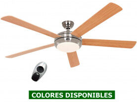 CasaFan Ventilador De Techo Con Luz Casafan Titanium 162cm Motor Cromo Cepillado  - 6 Colores Disponibles CasaFan Ventilador De Techo Con Luz Casafan Titanium 162cm Motor Cromo Cepillado  - 6 Colores Disponibles
