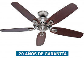 Hunter Ventilador De Techo Hunter 50566 Builder Elite 132 Cereza Brasileña O Arce / Cromo Satinado Hunter Ventilador De Techo Hunter 50566 Builder Elite 132 Cereza Brasileña O Arce / Cromo Satinado