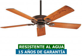 Hunter Ventilador De Techo Para Exterior Ipx4 Hunter 24324 Outdoor Elements Teca Solida / Ladrillo Hunter Ventilador De Techo Para Exterior Ipx4 Hunter 24324 Outdoor Elements Teca Solida / Ladrillo