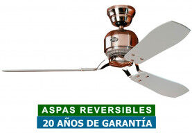 Hunter Ventilador De Techo Hunter 24542 Industrie Ii Gris  O Teca / Cromo Satinado Hunter Ventilador De Techo Hunter 24542 Industrie Ii Gris  O Teca / Cromo Satinado