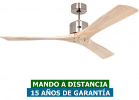 CasaFan Ventilador De Techo Casafan 313266 Macau 132 Madera Natural/ Cromo Cepillado CasaFan Ventilador De Techo Casafan 313266 Macau 132 Madera Natural/ Cromo Cepillado