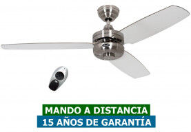 CasaFan Ventilador De Techo Casafan 9313217 Night Flight 132 Bn-Tr Transparente/ Cromo Cepillado CasaFan Ventilador De Techo Casafan 9313217 Night Flight 132 Bn-Tr Transparente/ Cromo Cepillado