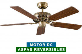 CasaFan Ventilador De Techo Casafan 513224 Eco Imperial 132 Ma Roble Antiguo O Nogal/ Latón Antiguo CasaFan Ventilador De Techo Casafan 513224 Eco Imperial 132 Ma Roble Antiguo O Nogal/ Latón Antiguo